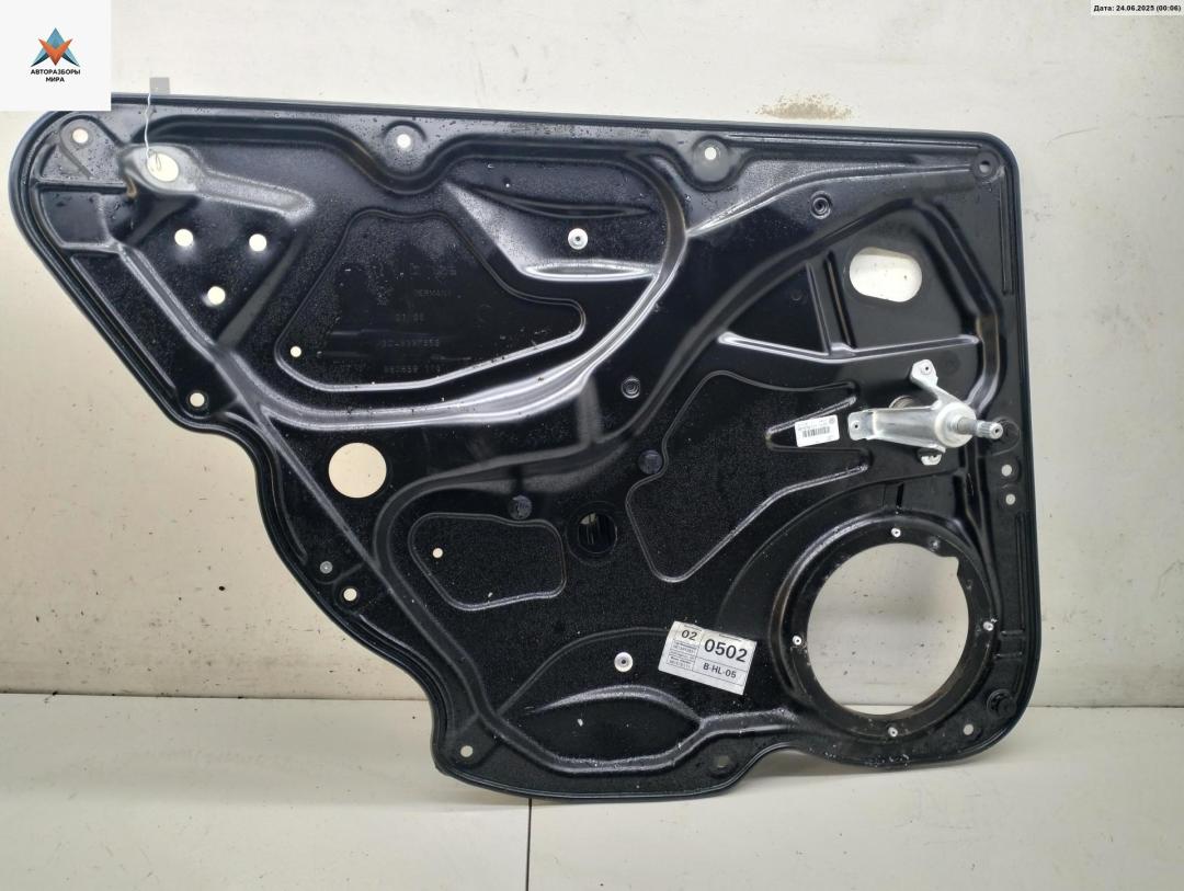 стеклоподъемник задний левый Volkswagen Passat B6 2006, 2.0 л., дизель, МКПП, серый, универсал, 3C4839755G - фото №1