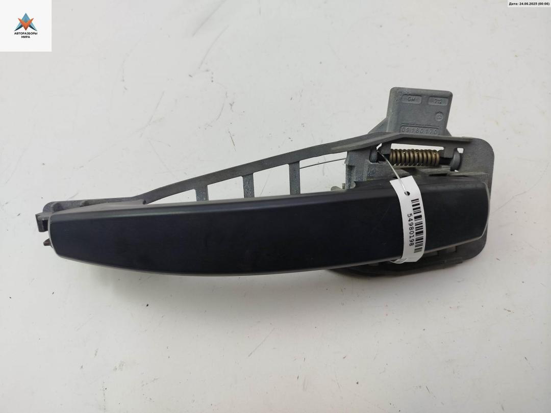 ручка наружная задняя левая Opel Vectra C 2002, 2.2 л., бензин, МКПП, серый, седан, 09180170 - фото №1