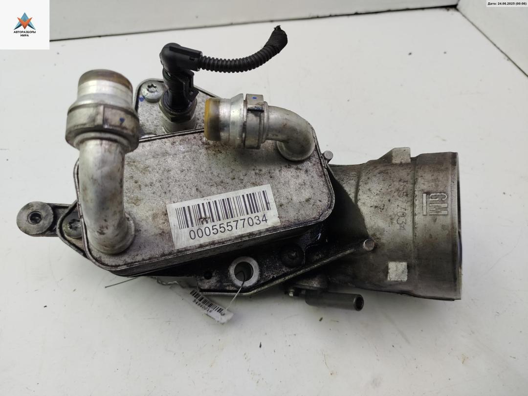 теплообменник масляного фильтра Opel Insignia 1 поколение (A) 2011, 2.0 л., дизель, МКПП, чёрный, универсал, 00055577034 - фото №1