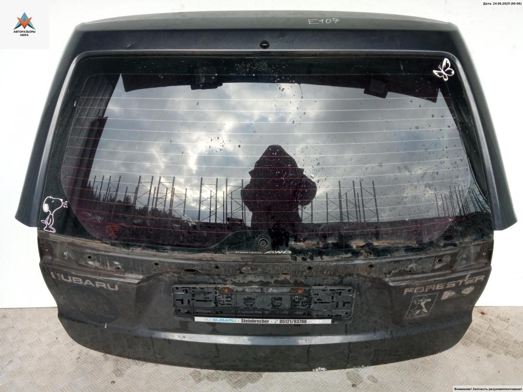 крышка багажника Subaru Forester 3 поколение (SH) 2010, чёрный, внедорожник 5 дв. - фото №1