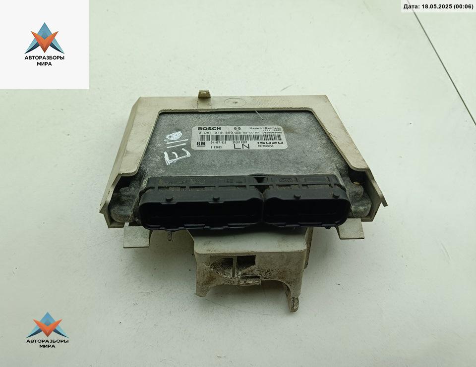 ЭБУ Opel Astra G 2003, 1.7 л., дизель, МКПП, чёрный, универсал, 0281010859, 24467018 - фото №1