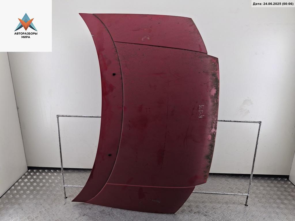 капот Mitsubishi Space Runner 2 поколение 2000, 2.4 л., бензин, МКПП, красный, минивэн - фото №1