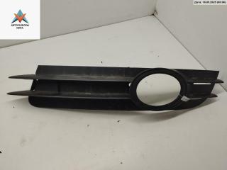 заглушка (решетка) в бампер Audi A6 4F/C6 2004, 3.2 л., бензин, АКПП, чёрный, седан, 4F0807681A