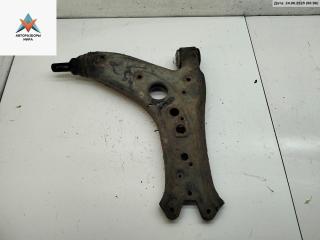 рычаг передний левый Volkswagen Polo 4 поколение 2002, 1.2 л., бензин, МКПП, синий, хетчбэк 3 дв., 6Q0407151E