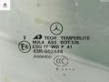 стекло двери задней правой Mercedes-Benz M-Class ML W164 2006, 4.0 л., дизель, АКПП, чёрный, внедорожник 5 дв., 002444 - фото №2