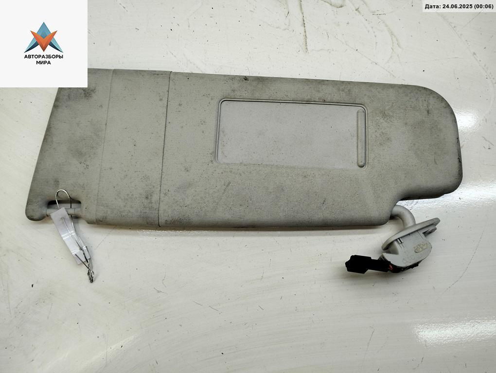 козырек солнцезащитный Skoda Superb 1 поколение 2002, 1.8 л., бензин, МКПП, зелёный, седан, 6X0857551 - фото №1