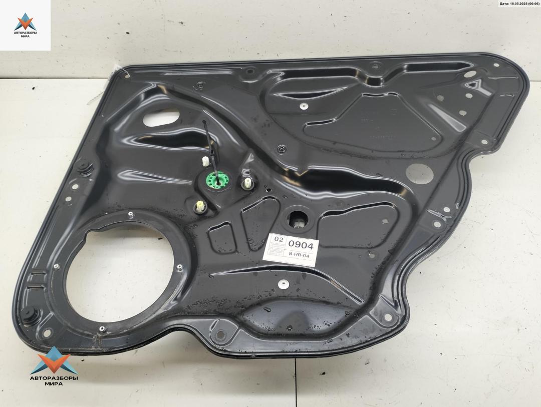 стеклоподъемник электрический задний правый Volkswagen Passat B6 2006, 2.0 л., дизель, МКПП, чёрный, универсал, 3C4839756H - фото №1