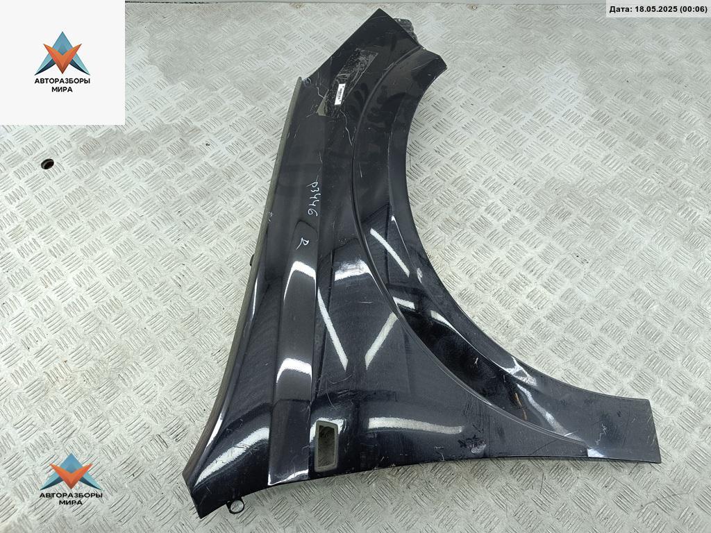 крыло переднее правое Opel Astra H 2004, 1.6 л., бензин, МКПП, чёрный, хетчбэк 5 дв. - фото №1