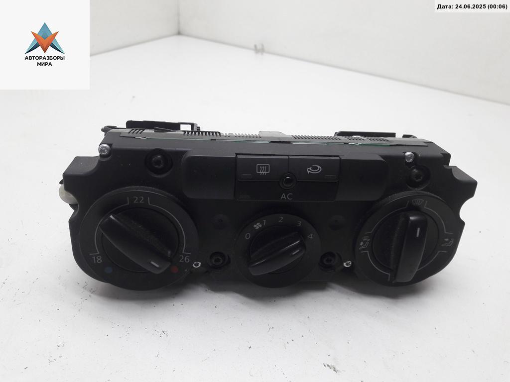 блок управления печки / климат-контроля Volkswagen Passat B6 2007, 2.0 л., дизель, АКПП, серый, универсал - фото №1