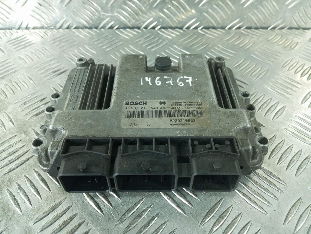 Блок управления двигателем Renault Megane 2 поколение 2003, Дизель 1.9, цвет, 8200310863 - фото №1