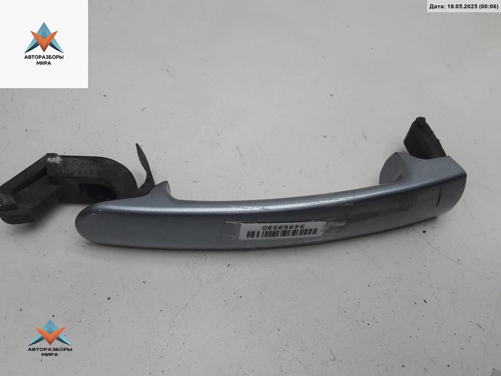 ручка наружная передняя левая Skoda Octavia mk1 (A4 1U) 2004, 1.6 л., бензин, МКПП, серый, универсал, 3B0837207 - фото №1