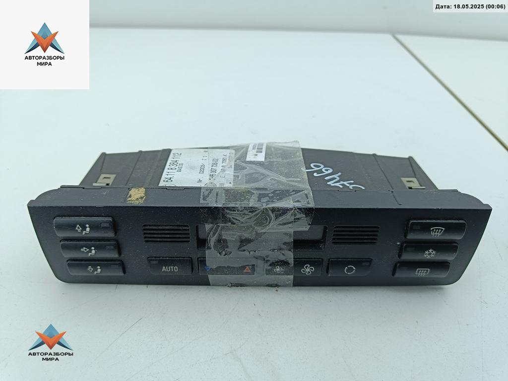 блок управления печки / климат-контроля BMW 3 серия E46 1999, 2.0 л., бензин, МКПП, серый, седан, 8384112 - фото №1
