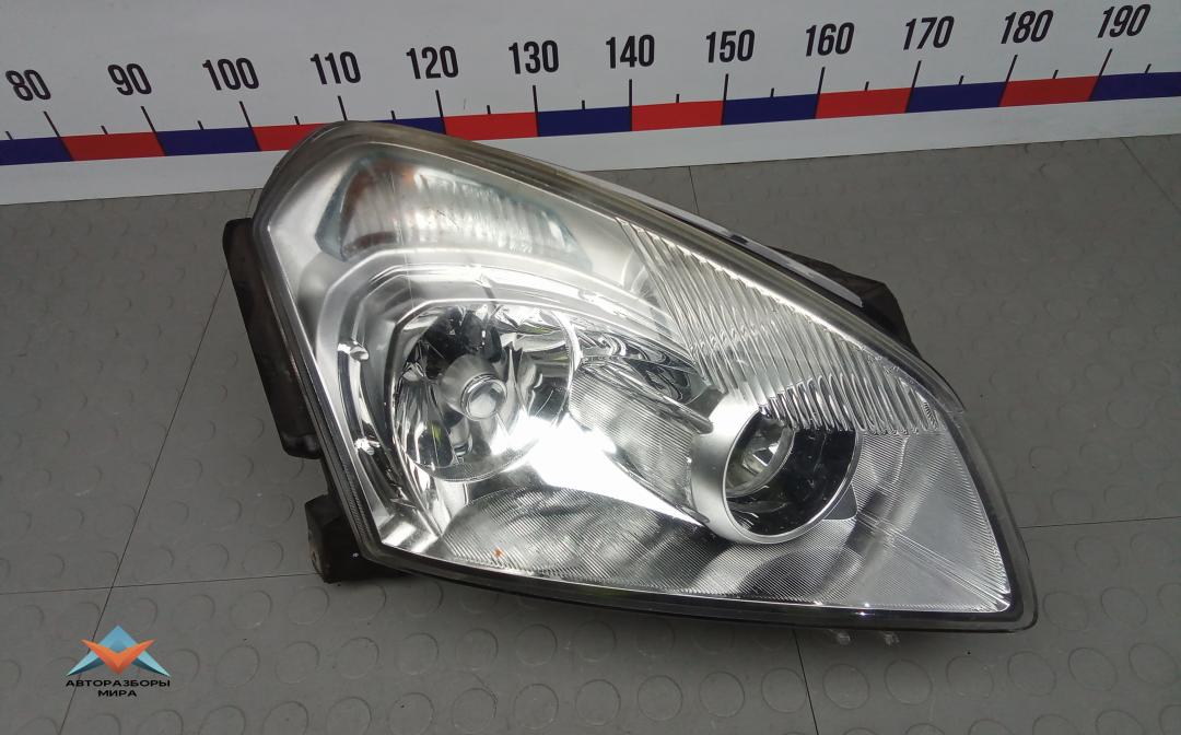 фара правая Nissan Qashqai 1 поколение 2009, 1.6 л., бензин, МКПП, внедорожник 5 дв., 26010JD01A - фото №1
