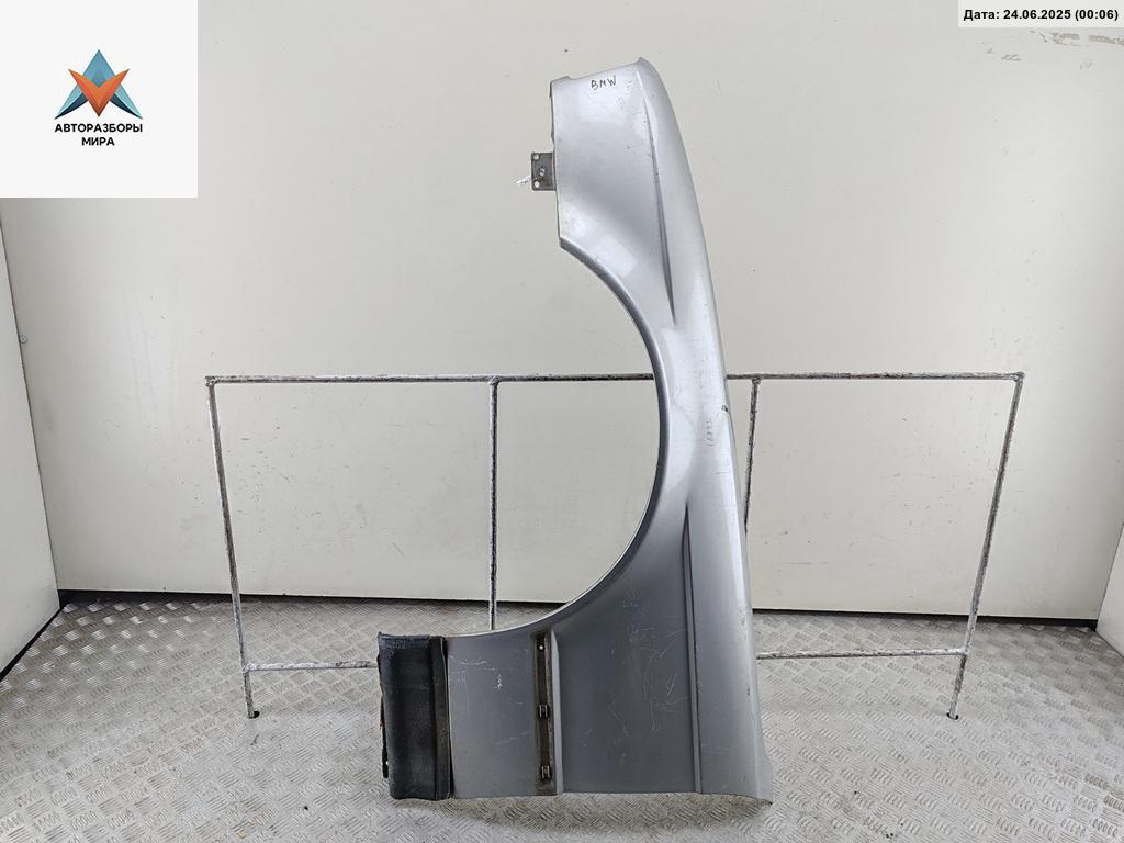 крыло переднее левое BMW 5 серия E34 1989, 2.4 л., дизель, МКПП, серый, седан - фото №1