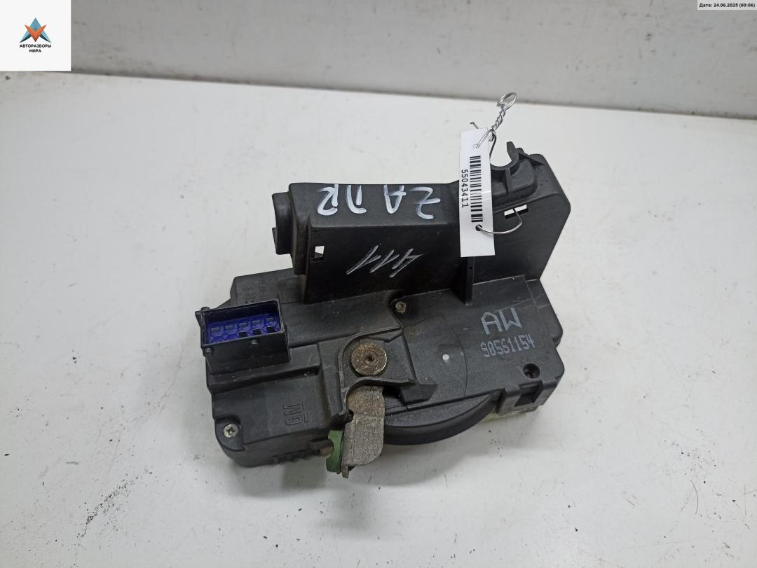 замок двери передней правой Opel Zafira 1 поколение (A) 1999, 1.8 л., бензин, МКПП, синий, минивэн, 90561154 - фото №1