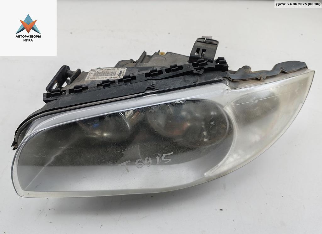 фара левая BMW 1 серия E81/E82/E87/E88 2006, 1.6 л., бензин, МКПП, чёрный, хетчбэк 5 дв., 63.126924485-13 - фото №1