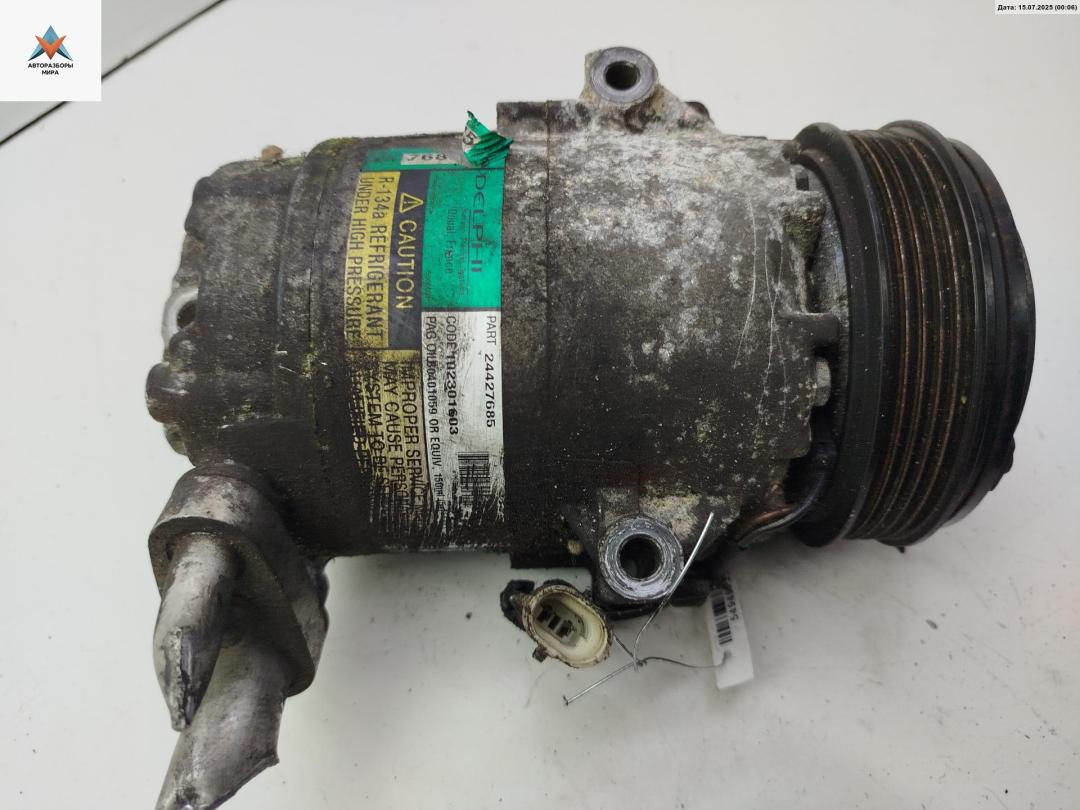 компрессор кондиционера Opel Corsa C 2000, 1.0 л., бензин, 24427685 - фото №1