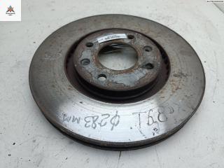 диск тормозной передний Citroen C3 1 поколение 2005, 1.6 л., дизель, МКПП, серый, хетчбэк 5 дв., 9626784577