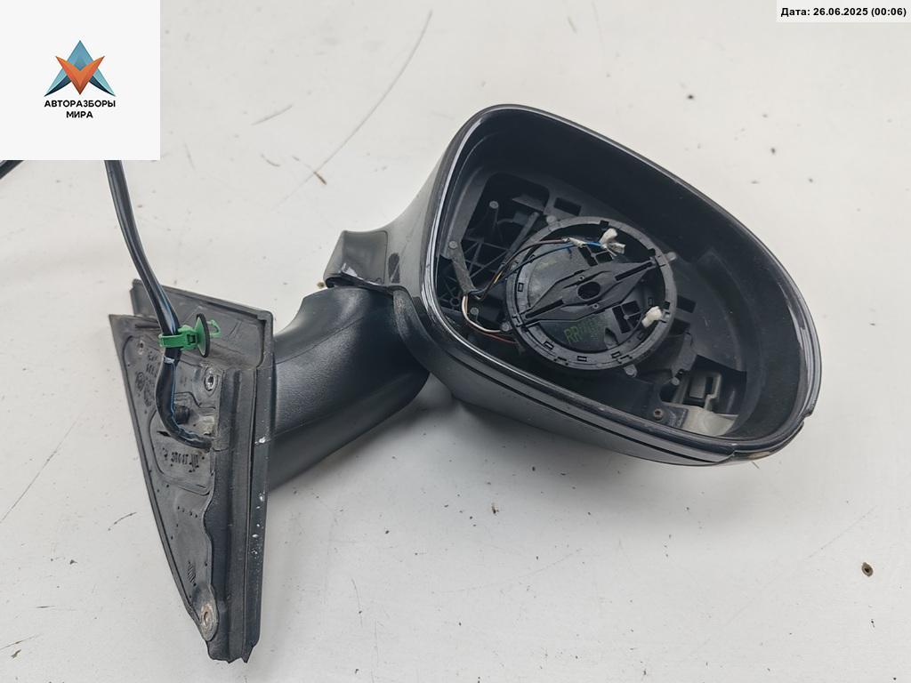 зеркало правое Volkswagen Passat B6 2006, 2.0 л., бензин, АКПП, чёрный, универсал, 3C0857934 - фото №1