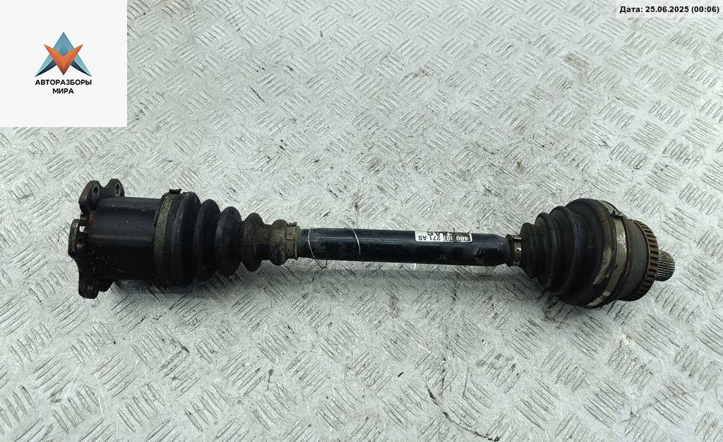 полуось передняя левая (приводной вал, ШРУС) Audi A6 4B/C5 2000, 2.4 л., бензин, АКПП, синий, седан, 4B0407271A - фото №1