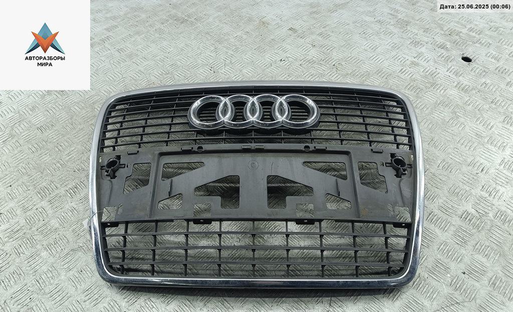 решетка радиатора Audi A6 4F/C6 2005, синий, седан, 4F0853651 - фото №1