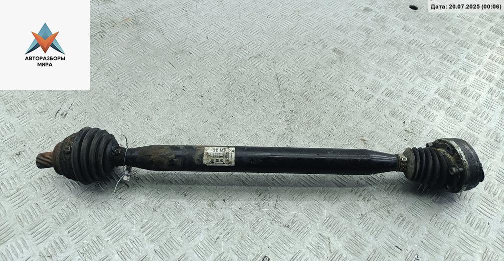 полуось передняя правая (приводной вал, ШРУС) Volkswagen Golf 5 поколение 2007, 1.4 л., бензин, МКПП, серый, хетчбэк 5 дв., 1K0407272 - фото №1