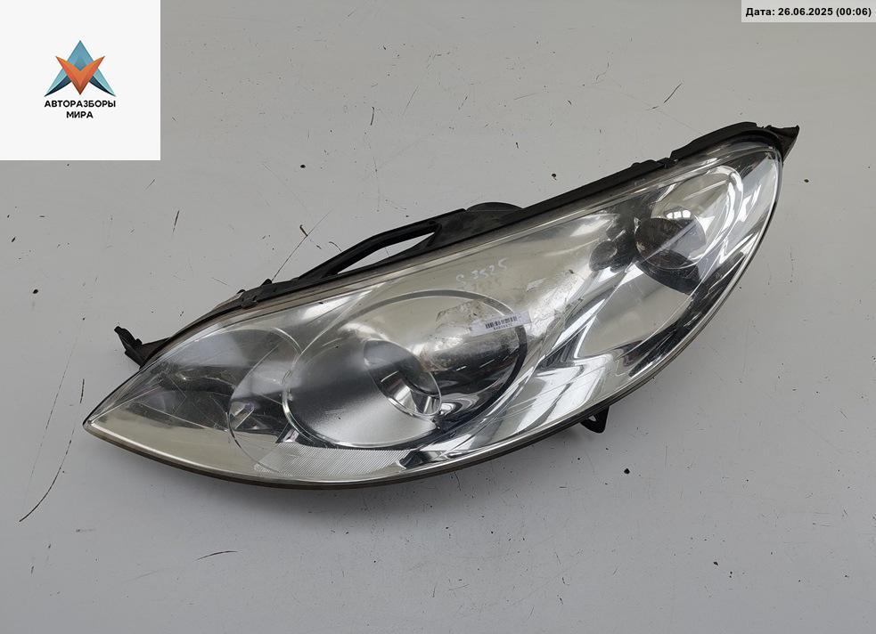 фара левая Peugeot 407 1 поколение 2005, 2.0 л., бензин, МКПП, серый, седан, 9641944280 - фото №1