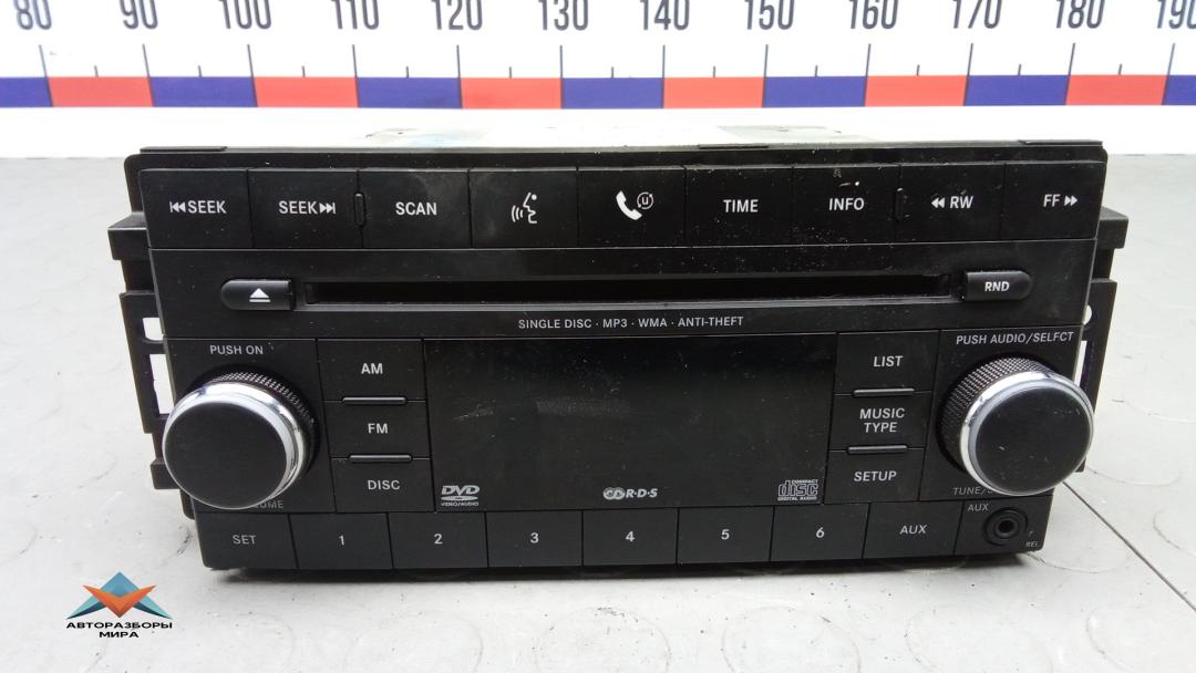 магнитола Jeep Cherokee KK 2008, 2.8 л., D CRD, дизель, АКПП, внедорожник 5 дв., 05064925AG - фото №1