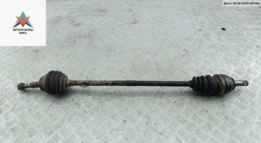 полуось передняя правая (приводной вал, ШРУС) Opel Astra G 1998, 1.6 л., бензин, МКПП, зелёный, универсал - фото №1
