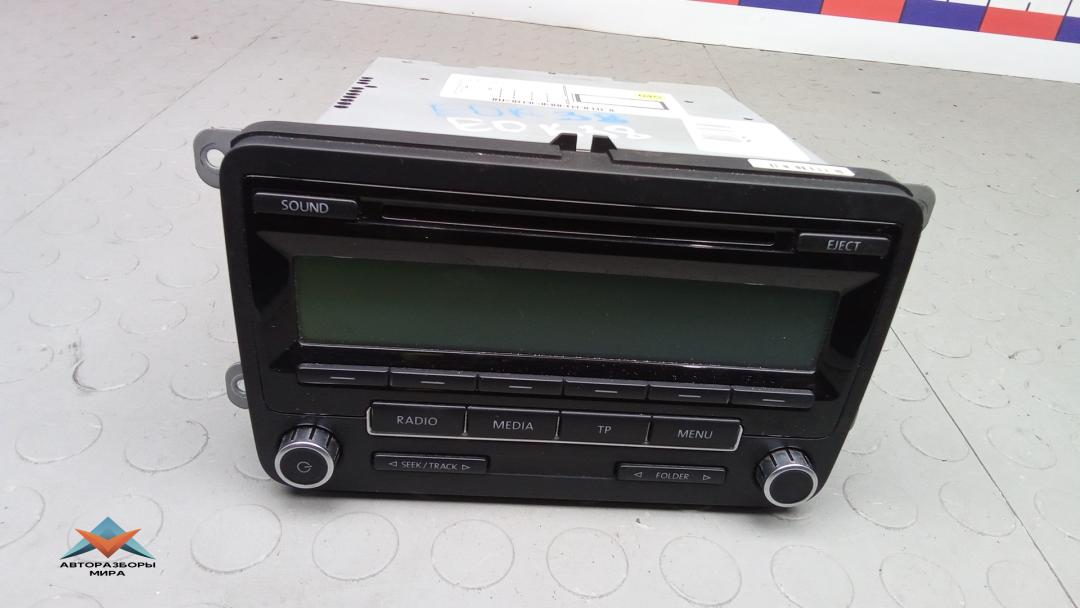 магнитола Volkswagen Passat CC 1 поколение 2010, 2.0 л., дизель, МКПП, седан, 5P0035186 - фото №1