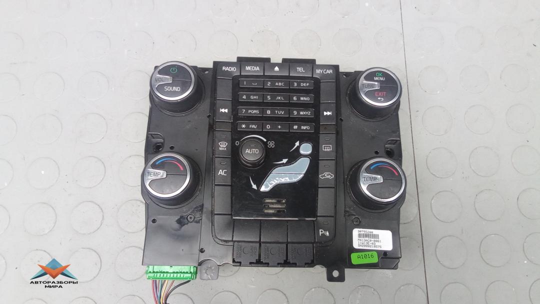 блок управления печки / климат-контроля Volvo S60 2 поколение 2011, 2.0 л., дизель, МКПП, седан, 30795266 - фото №1