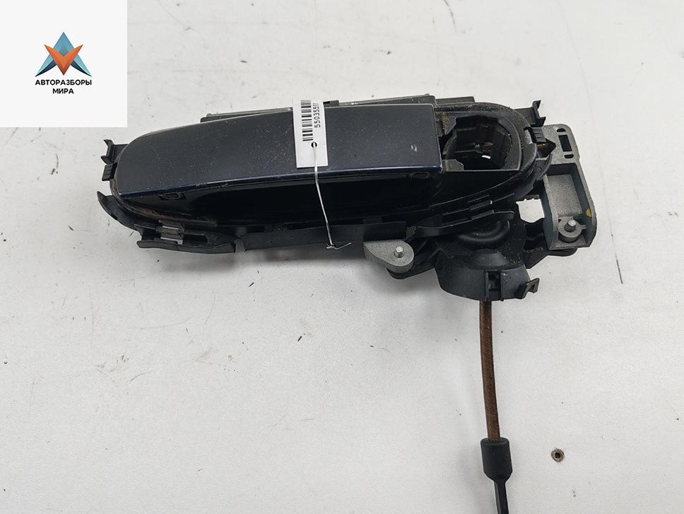 ручка наружная передняя левая Audi A4 B6 2002, 2.0 л., бензин, МКПП, синий, универсал, 8E1837207 - фото №1