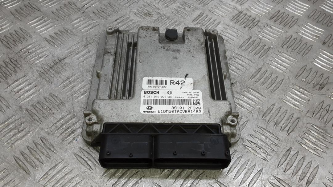 ЭБУ Hyundai Santa Fe 3 поколение (DM) 2012, 2.2 л., дизель, АКПП, внедорожник 5 дв., 0281019026, 391012F300 - фото №1