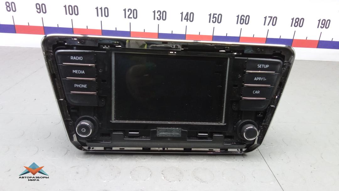 магнитола Skoda Superb 3 поколение 2018, 1.6 л., дизель, АКПП, хетчбэк 5 дв., 3V0035869C - фото №1
