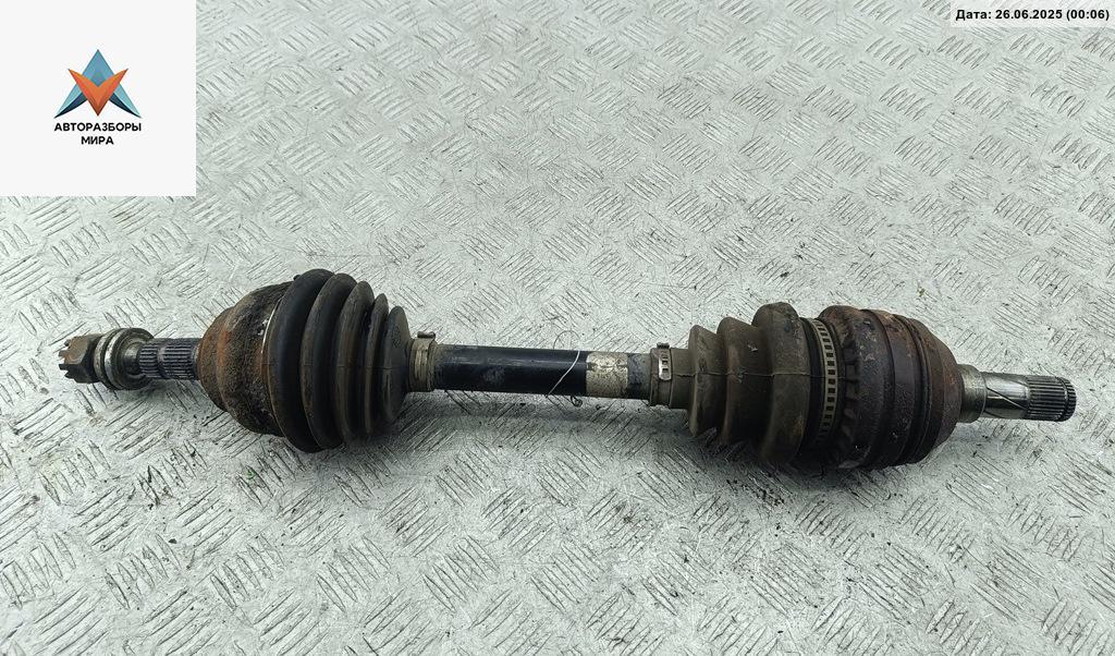 полуось передняя левая (приводной вал, ШРУС) Opel Zafira 1 поколение (A) 2002, 2.2 л., бензин, МКПП, чёрный, минивэн - фото №1