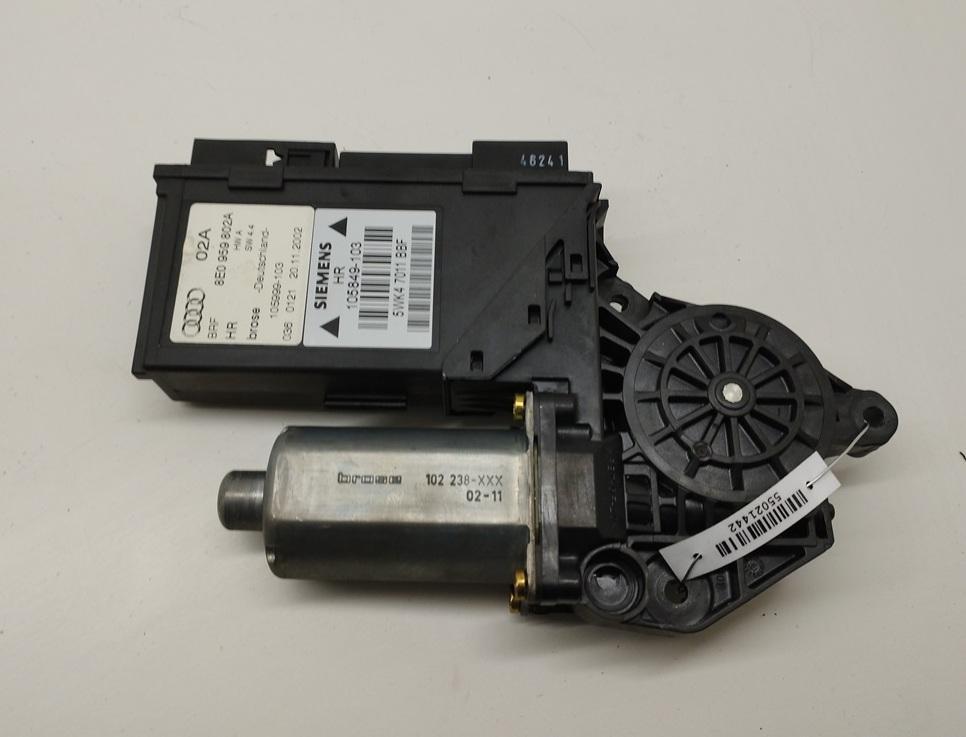 моторчик стеклоподъемника задний правый Audi A4 B6 2002, 2.5 л., дизель, АКПП, серый, универсал, 8E0959802A