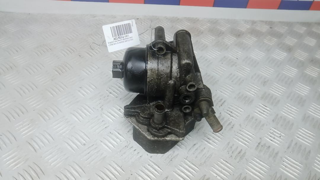 Корпус масляного фильтра дизельный Citroen Jumper 2 поколение 2009, 2.2 л., дизель, МКПП - фото №1