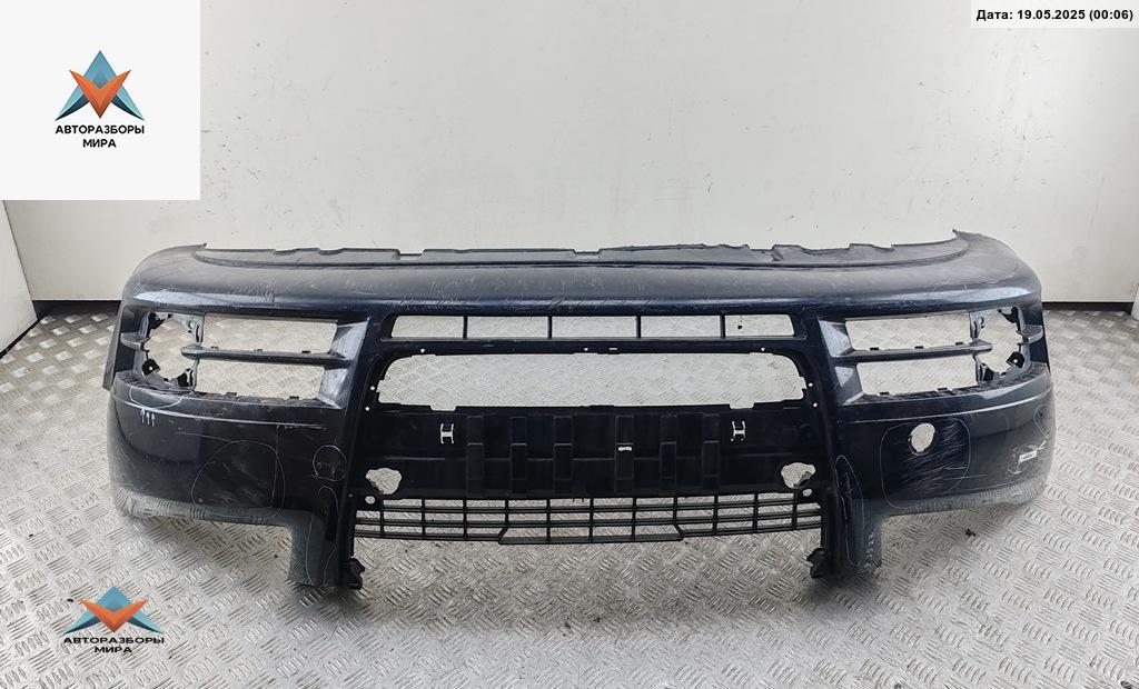 бампер передний Audi A4 B7 2005, дизель, синий, универсал - фото №1