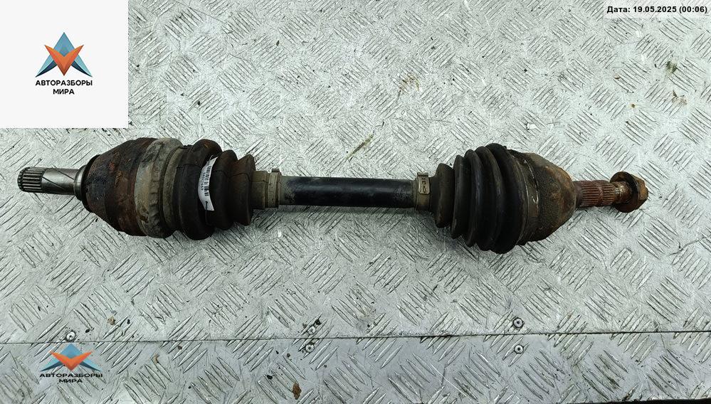 полуось передняя левая (приводной вал, ШРУС) Opel Zafira 2 поколение (B) 2005, 1.8 л., бензин, МКПП, серый, минивэн - фото №1