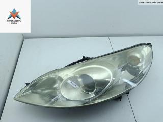 фара левая Peugeot 407 1 поколение 2005, 2.0 л., бензин, МКПП, чёрный, универсал, 0301213201