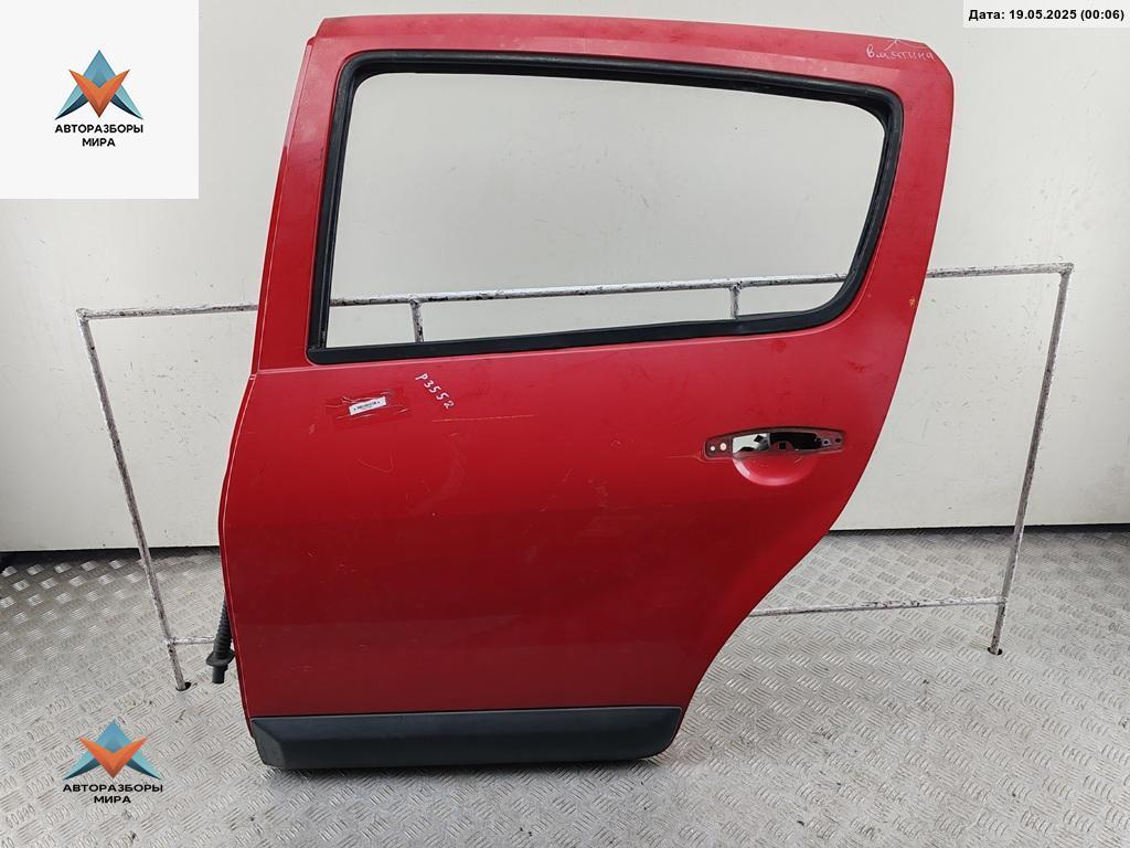 дверь сдвижная Dacia (Renault) Sandero I 2009, красный, хетчбэк 5 дв. - фото №1