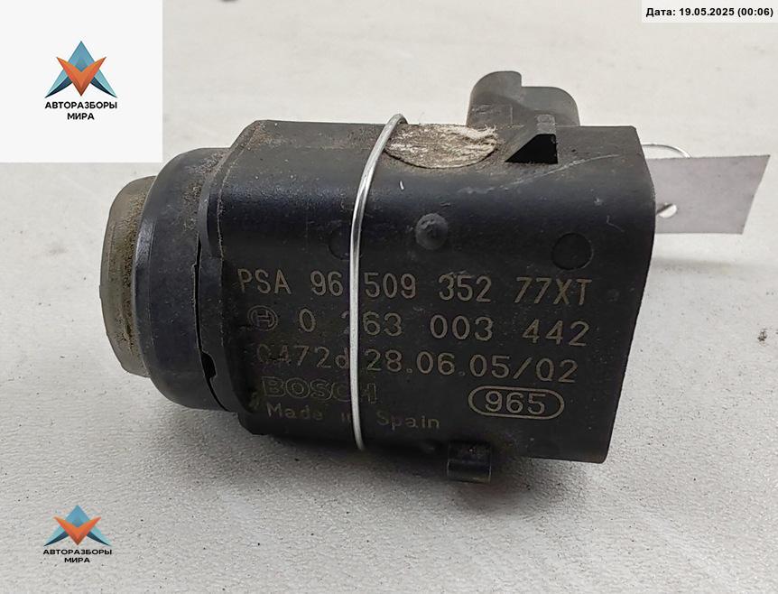 датчик парктроника Peugeot 407 1 поколение 2005, 2.0 л., бензин, МКПП, чёрный, универсал, 9650935277 - фото №1