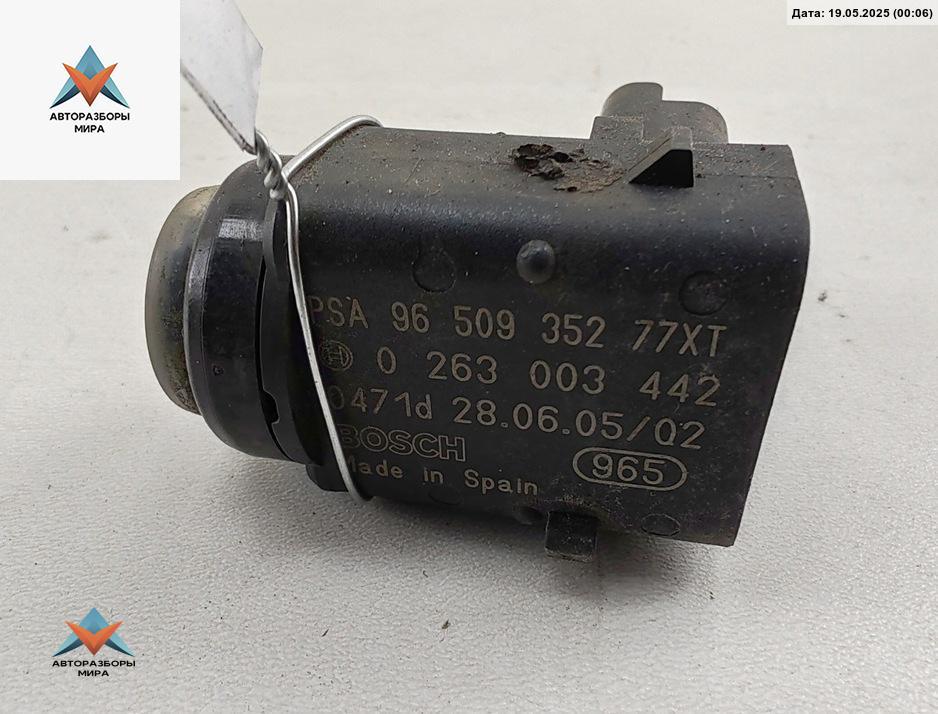 датчик парктроника Peugeot 407 1 поколение 2005, 2.0 л., бензин, МКПП, чёрный, универсал, 9650935277 - фото №1