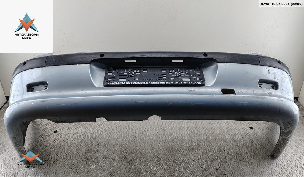 бампер задний Peugeot 607 1 поколение 2000, серый, седан, 9629153177 - фото №1