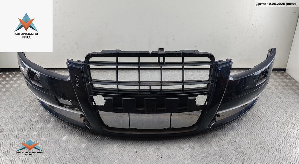 бампер передний Audi A6 4F/C6 2005, бензин, синий, седан, 4F0807437E - фото №1