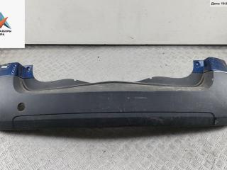 бампер задний Renault Modus 1 поколение 2005, синий, хетчбэк 5 дв.