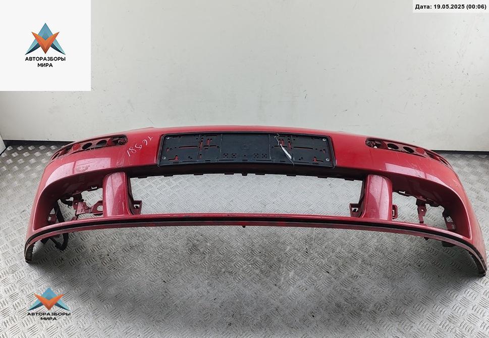бампер передний Volkswagen Golf 5 поколение 2005, бензин, красный, хетчбэк 5 дв., 10807221 - фото №1