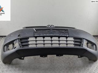 бампер передний Volkswagen Caddy 3 поколение [рестайлинг] 2011, дизель, белый, фургон