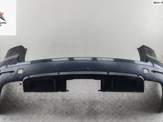 бампер задний Volkswagen Touareg 1 поколение [рестайлинг] 2009, чёрный, внедорожник 5 дв.