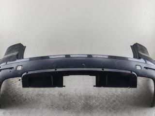 бампер задний Volkswagen Touareg 1 поколение [рестайлинг] 2009, чёрный, внедорожник 5 дв.